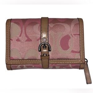 Rare Coach Signature Vachetta Leather Wallet